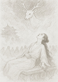 白鹿神仙头像图片粉色系